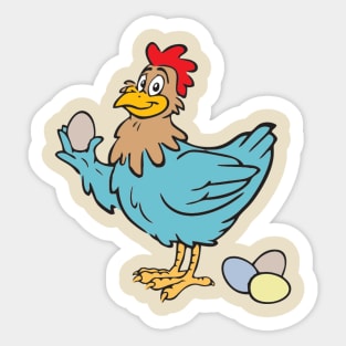 Easter Egger Chicken Sticker